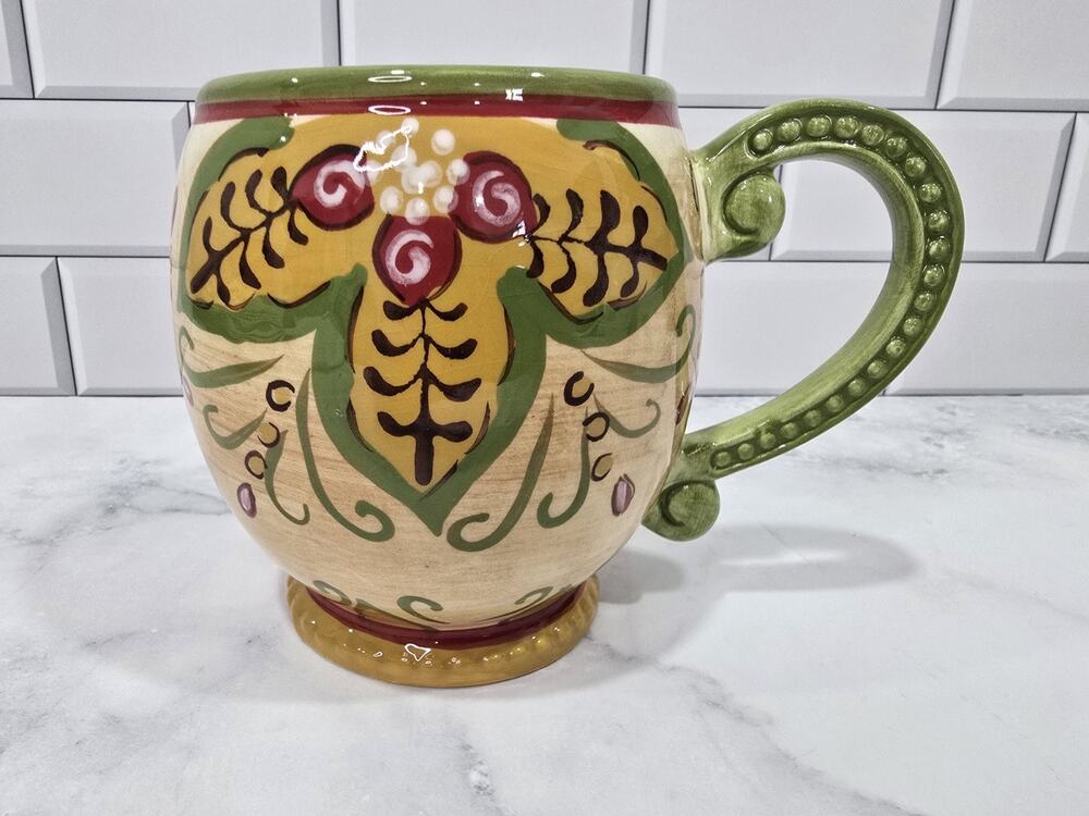Pier 1 Imports Hand Painted Juliana Coffee Mug - Earthenware